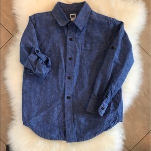 Janie and Jack dark chambray button down